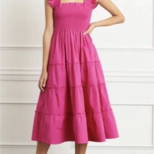 Hill House Home Ellie Nap Dress in Poppy Pink Poplin